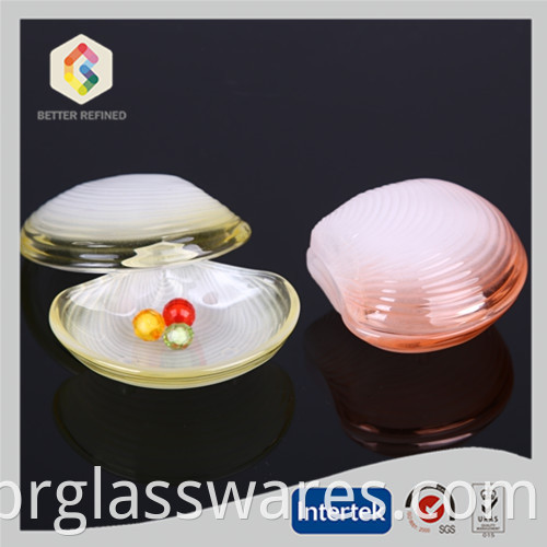 clear glass trinket box